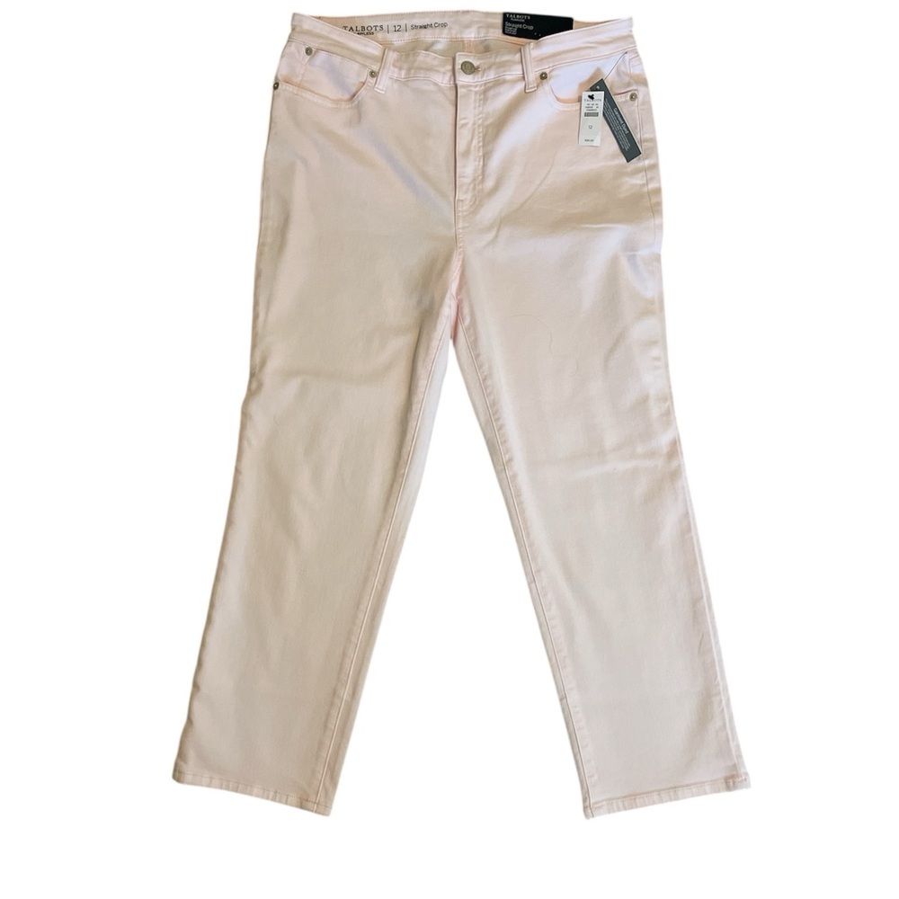 Talbots Pink Straight Leg Jeans with Smooth Finish
